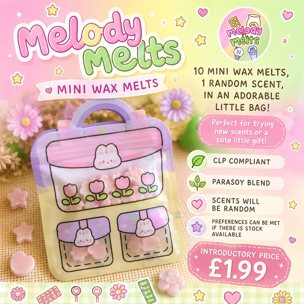 Melody Minis | Mini Wax Melt Surprise Bag | 10+ Random Wax Melts | Kpop Inspired | MelodynMelts