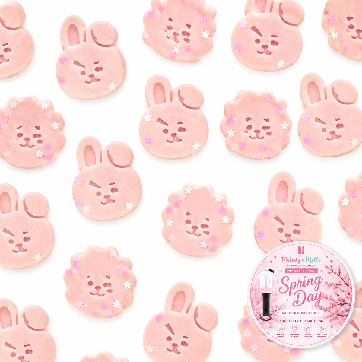 Spring Day Wax Melts | Sakura & Patchouli | BTS Inspired K-Pop Wax Melt