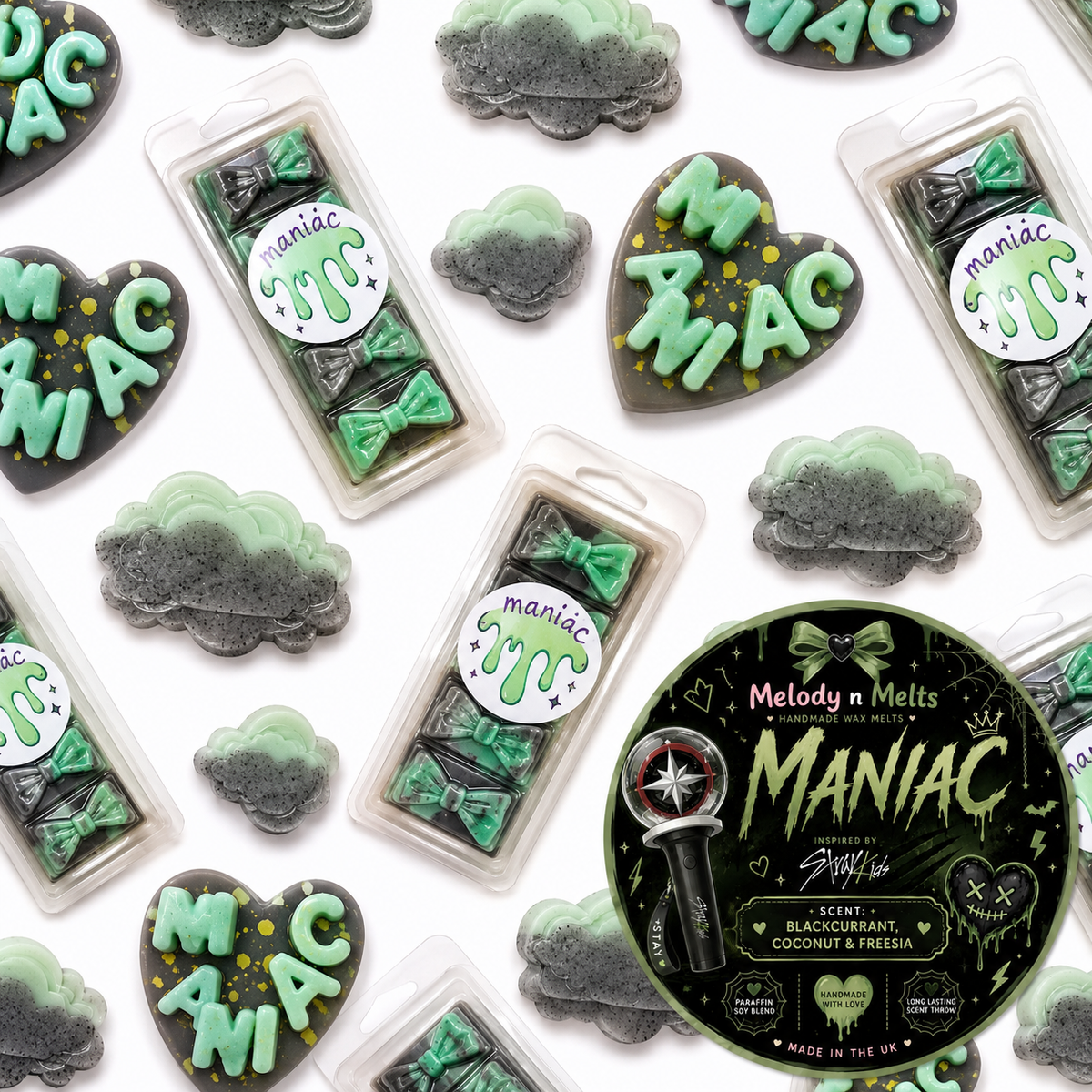 MANIAC Wax Melt | Stray Kids Inspired | Blackcurrant, Freesia & Vanilla