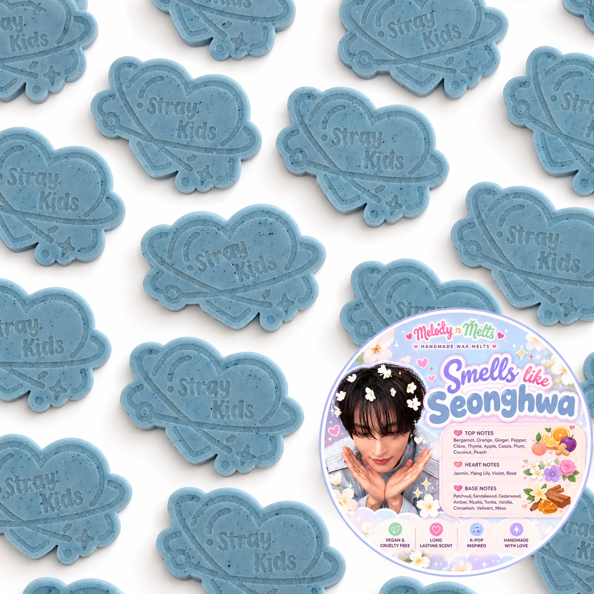 Smells Like Seonghwa Wax Melt | ATEEZ Inspired | Fruity, Floral & Woody Handmade Wax Melt